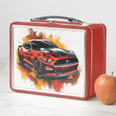 Muskelauto-Lunchbox Metall Brotdose (Beispiel)