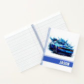 Muskelauto Notizblock (Innenseite)