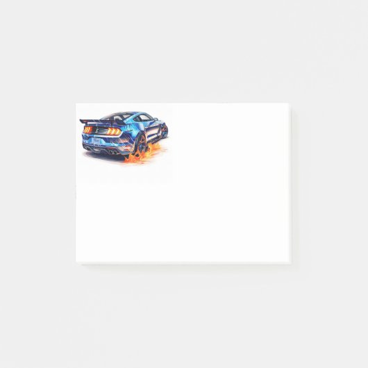 Muskelauto post-it klebezettel (Vorderseite)