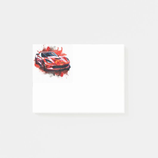 Muskelauto post-it klebezettel (Vorderseite)