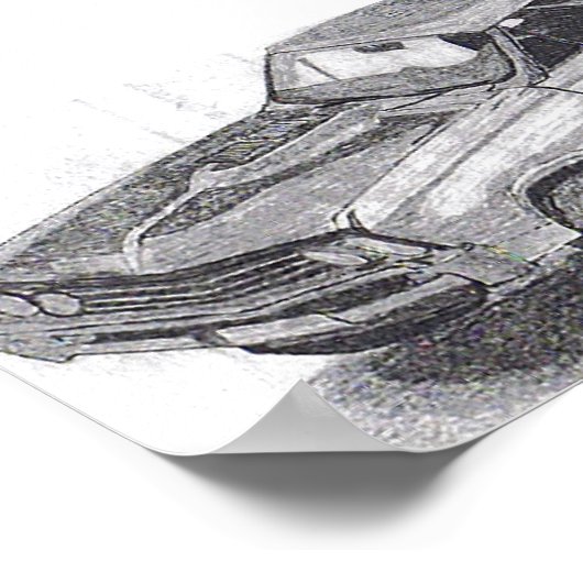 MUSKELAUTO POSTER (Ecke)