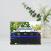 Muskelauto - Shelby blue Postcard Postkarte (Stehend Vorderseite)