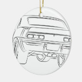 Muskelautozeichnen Keramikornament (Links)