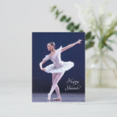 Muskelballerina Postkarte (Stehend Vorderseite)