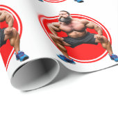 Muskelbär Geschenkpapier (Rolleneckpunkt)