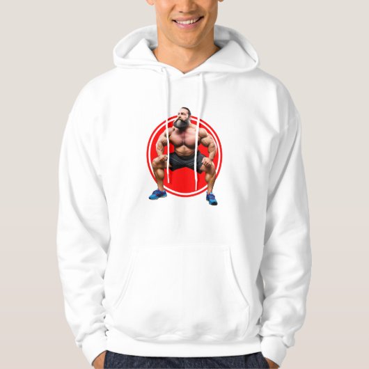 Muskelbär Hoodie (Vorderseite)