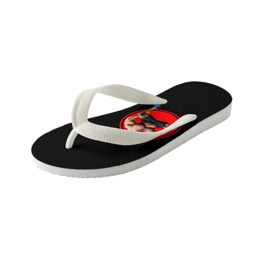 Muskelbär Kinderbadesandalen (Schrägansicht)