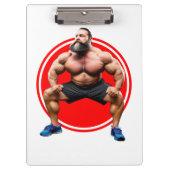 Muskelbär Klemmbrett (Vorderseite)