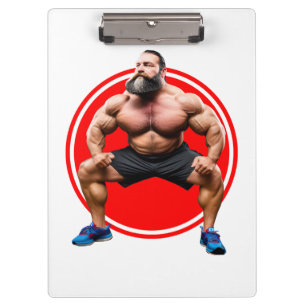 Muskelbär Klemmbrett