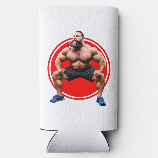 Muskelbär Selters Dosenkühler (Rückseite)