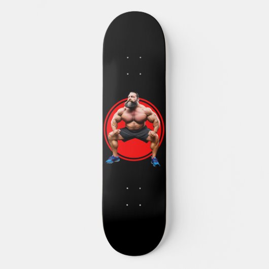 Muskelbär Skateboard (Vorderseite)