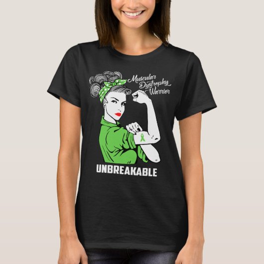 Muskeldystrophie-Krieger unzerbrechlich T-Shirt (Vorderseite)
