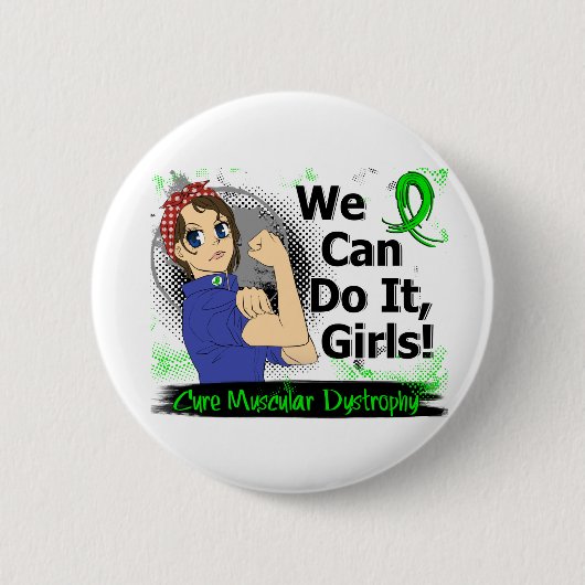 Muskeldystrophie Rosie Anime-WCDI Button (Vorderseite)
