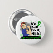 Muskeldystrophie Rosie Anime-WCDI Button (Vorne & Hinten)