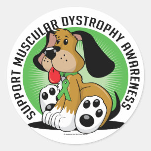 Muskeldystrophie Runder Aufkleber