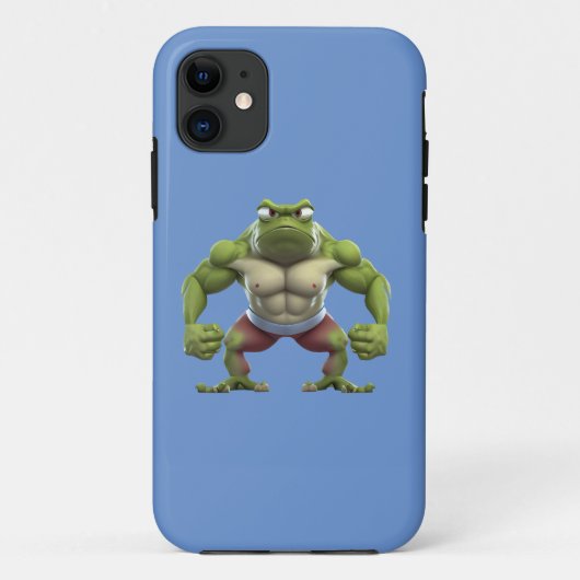 Muskelfrosch, starker Muskelfrosch Case-Mate iPhone Hülle (Rückseite)