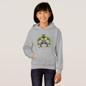 Muskelfrosch, starker Muskelfrosch Hoodie (Vorne ganz)