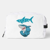 Muskelhai Waschbeutel (Rückseite)