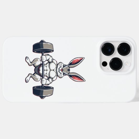 Muskelhase Gym Pumpernickel Case-Mate iPhone Hülle (Rückseite (Horizontal))