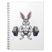 Muskelhase Gym Pumpernickel Notizblock (Vorderseite)