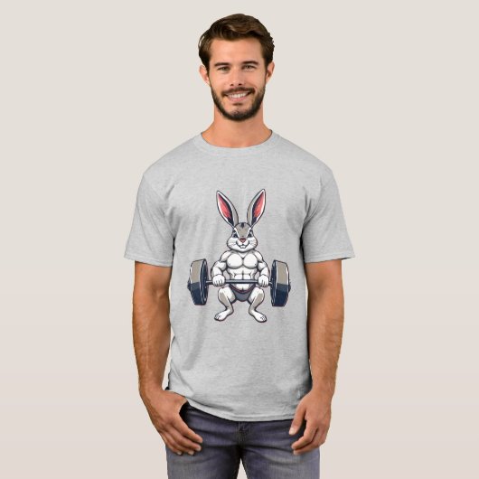 Muskelhase Gym Pumpernickel T-Shirt (Vorne ganz)