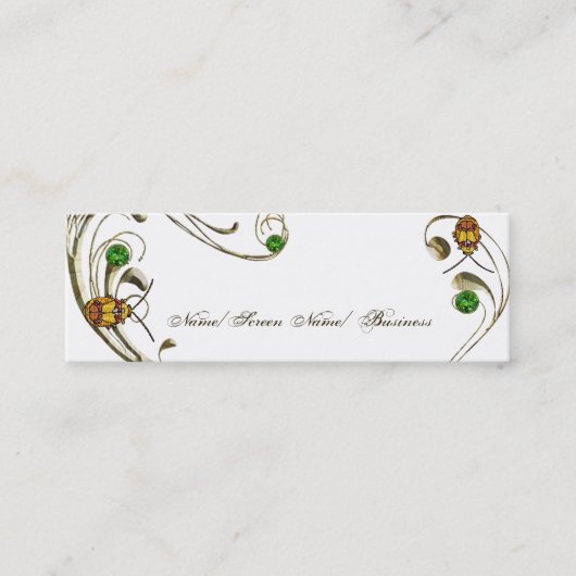 Muskelkäfer Mini Visitenkarte (Vorderseite)