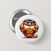 Muskelkater Heben Doughnut Button (Vorne & Hinten)