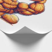 Muskelkater Heben Doughnut Geschenkpapier (Ecke)
