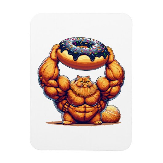 Muskelkater Heben Doughnut Magnet (Vertikal)