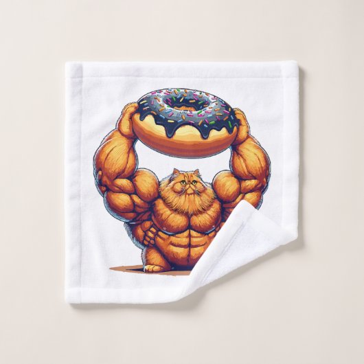 Muskelkater Heben Doughnut Waschlappen (Waschlappen)