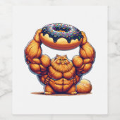Muskelkater Heben Doughnut Weinetikett (Einzelnes Label)