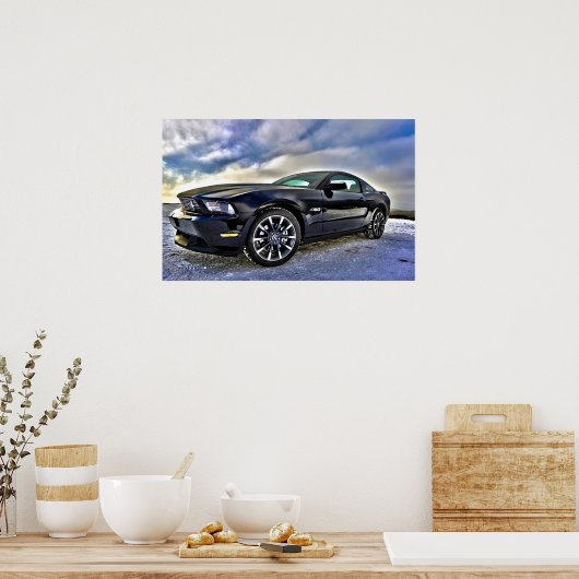Muskelkater Mustang Poster (Küche)