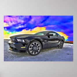 Muskelkater Mustang Poster