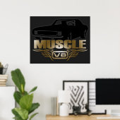 Muskelkater V8 Poster (Heimbüro)