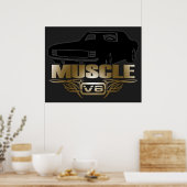 Muskelkater V8 Poster (Küche)
