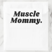 Muskelkleber Rechteckiger Aufkleber (Tasche)