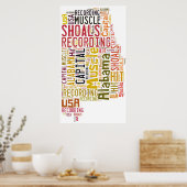 Muskelkrämpfe, Alabama Poster (Küche)