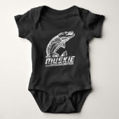 Muskellunge Fisch Muskie Hunter Musky Fischen Baby Strampler (Vorderseite)