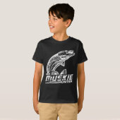 Muskellunge Fisch Muskie Hunter Musky Fischen T-Shirt (Vorne ganz)