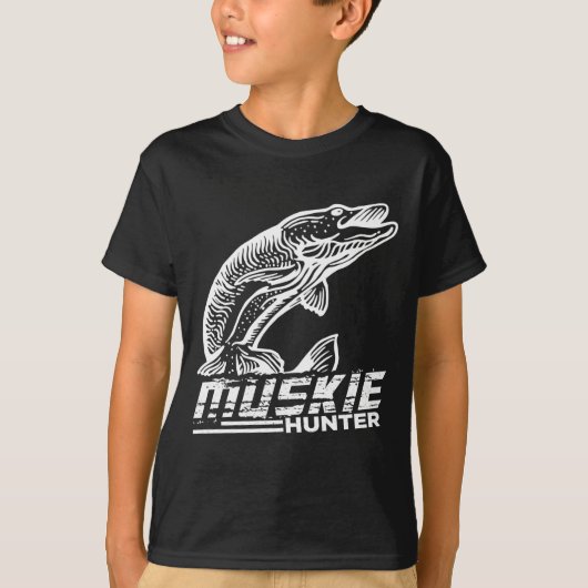 Muskellunge Fisch Muskie Hunter Musky Fischen T-Shirt (Vorderseite)