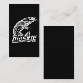 Muskellunge Fisch Muskie Hunter Musky Fischen Visitenkarte (Vorne/Hinten)