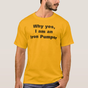 Muskelmann  Eisenpumper Humorvoll Lustiger Spruch T-Shirt