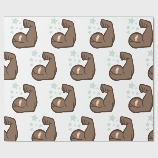 Muskelmann Geschenkpapier (Flach)