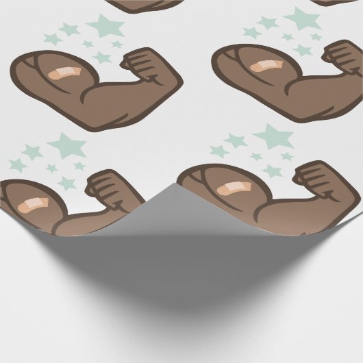 Muskelmann Geschenkpapier (Ecke)