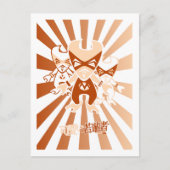 Muskelmascot Postkarte (Vorderseite)