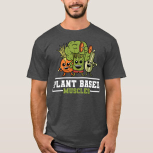 Muskeln auf der Grundlage der Pflanze Vegetarische T-Shirt