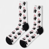Muskeln auf Eishockeypuck Socken (Linkes Detail)