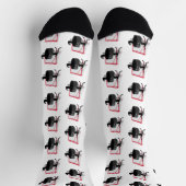 Muskeln auf Eishockeypuck Socken (Oben)