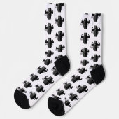Muskeln auf Eishockeypuck Socken (Linkes Detail)