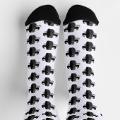 Muskeln auf Eishockeypuck Socken (Oben)